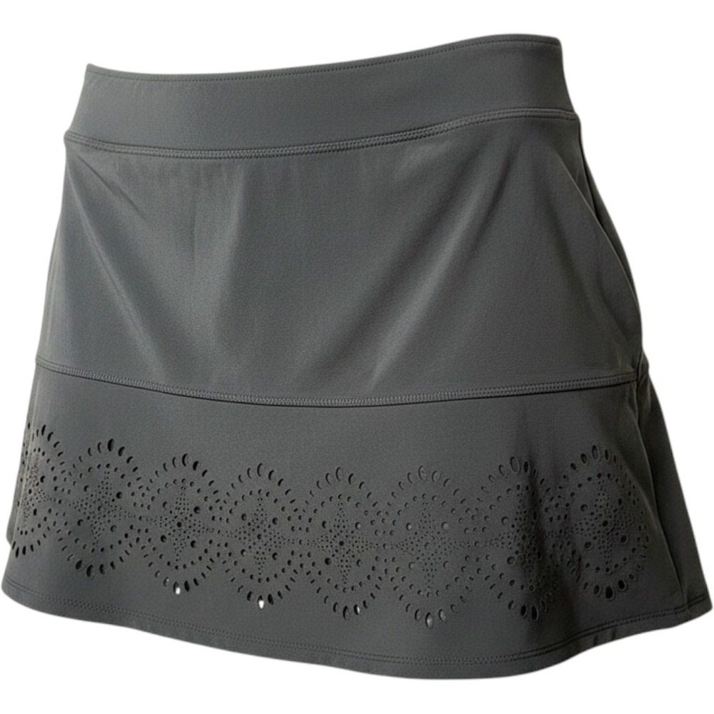 Vineyard Vines Womens Grey Laser Cut Eyelet Performance Golf Tennis Skort Size M